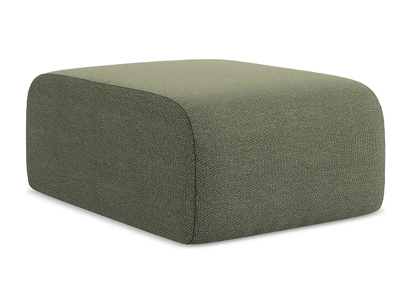 Pouf - Hocker - Bouclé - Olive - LANI