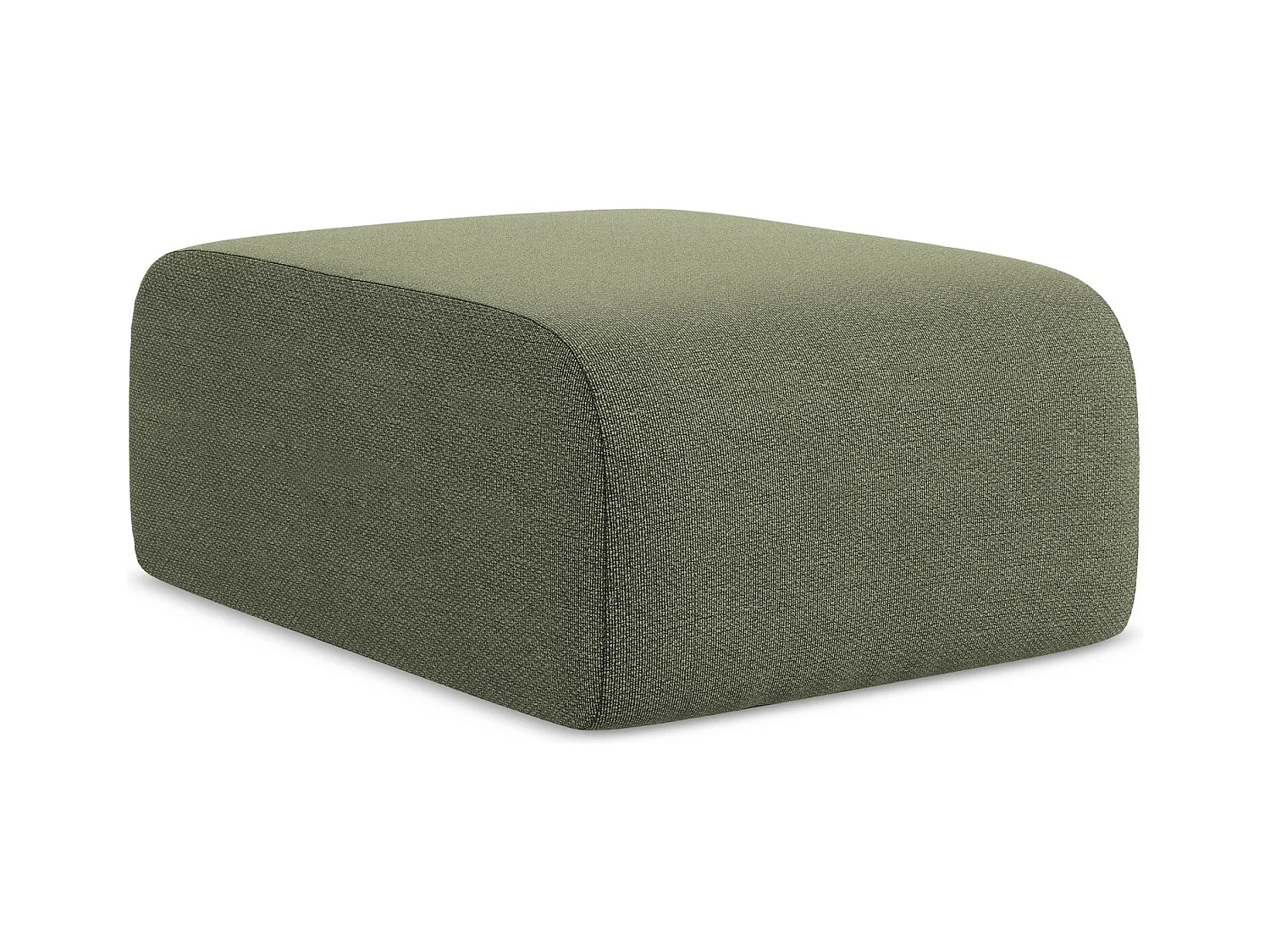 Pouf - Hocker - Bouclé - Olive - LANI