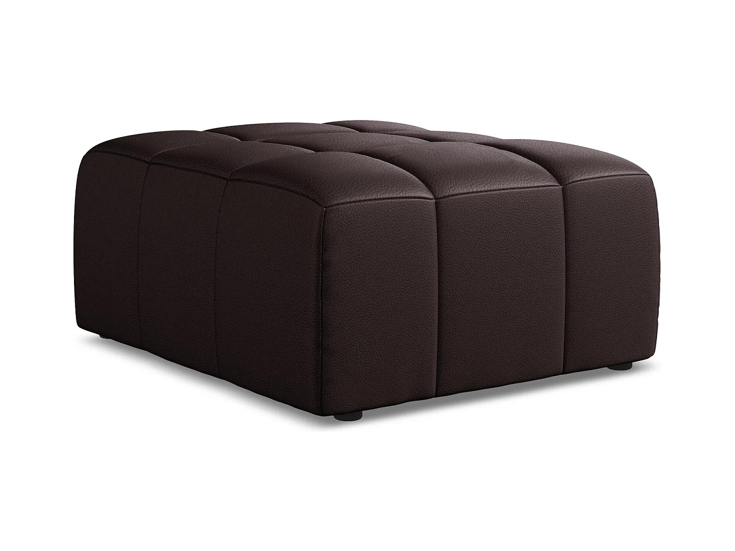 Pouf - Hocker - Kunstleder - Pflaume - ALOHA