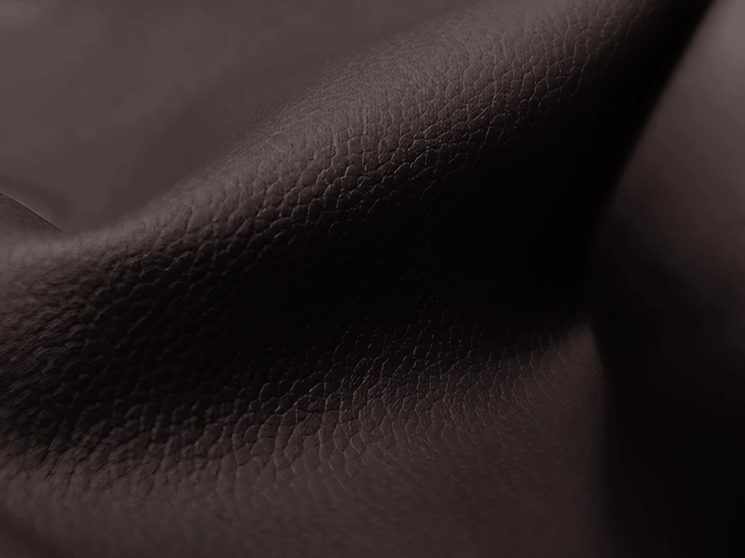 Pouf - Hocker - Kunstleder - Pflaume - ALOHA