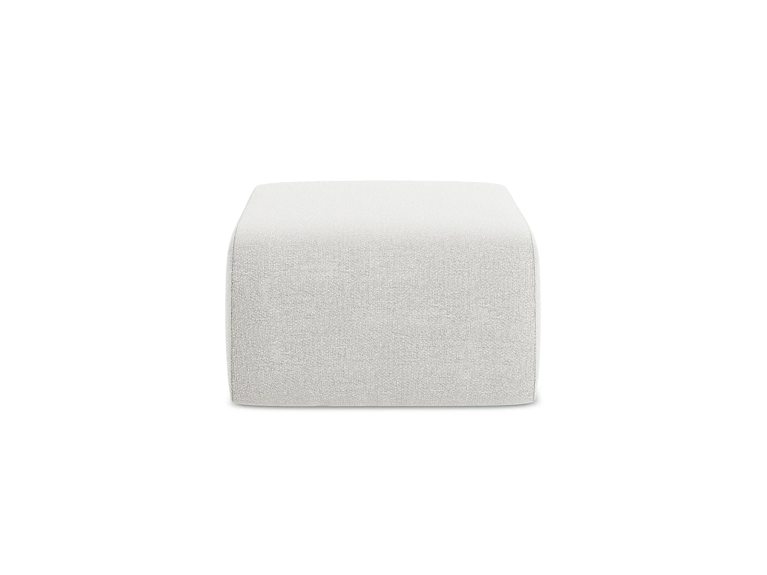 Poef van wit bouclé - CERVO