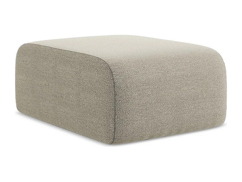 Pouf - Hocker - Bouclé - Taupe - LANI