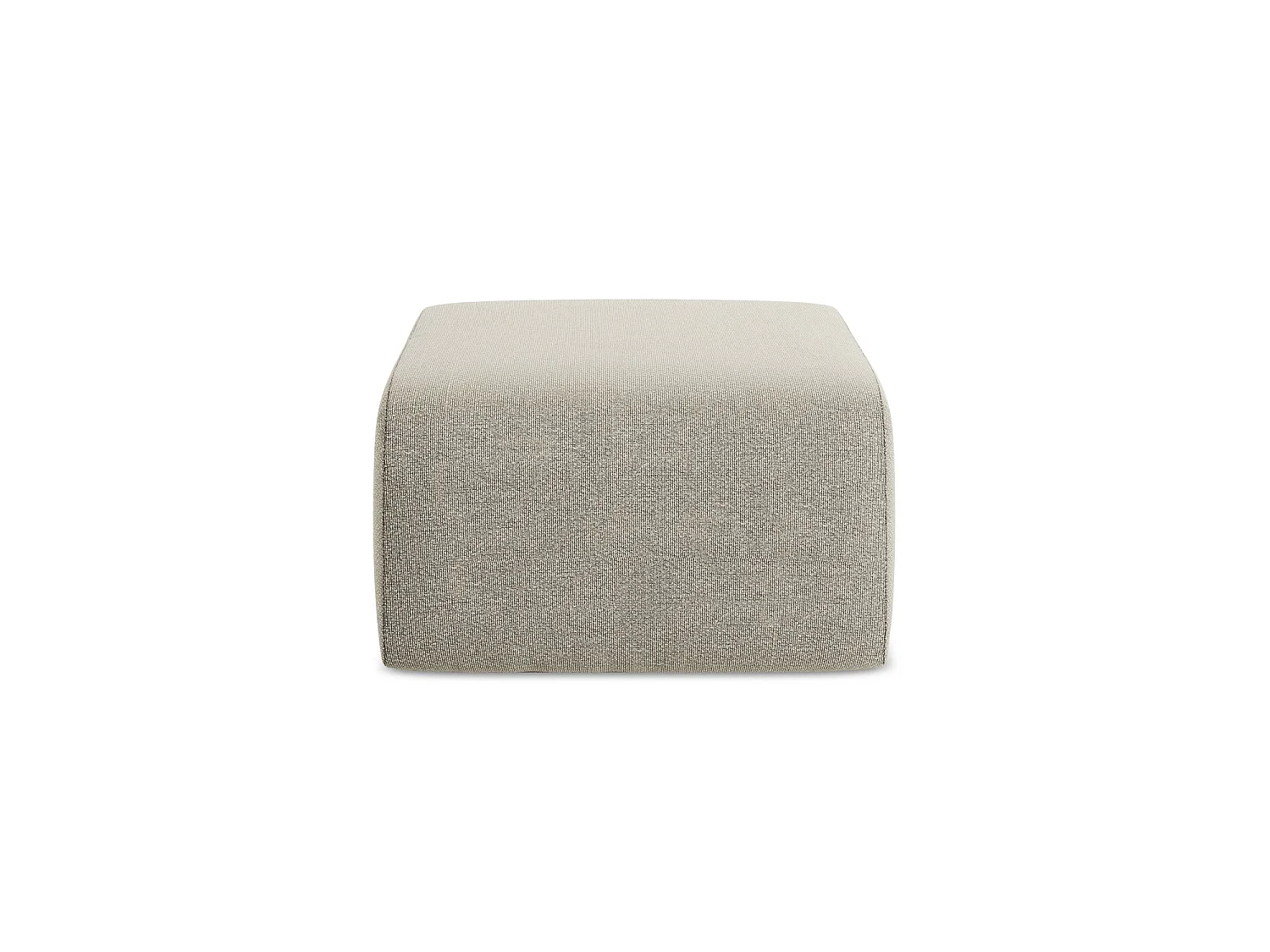 Poef van taupe bouclé - CERVO
