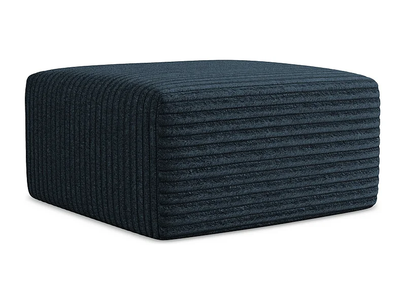 Puf de tela pana azul real - KELI