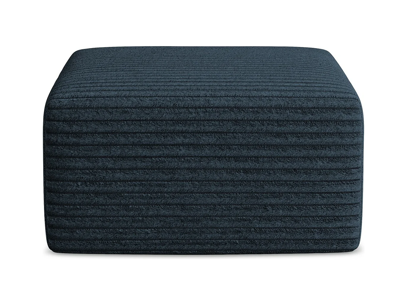 Puf de tela pana azul real - KELI