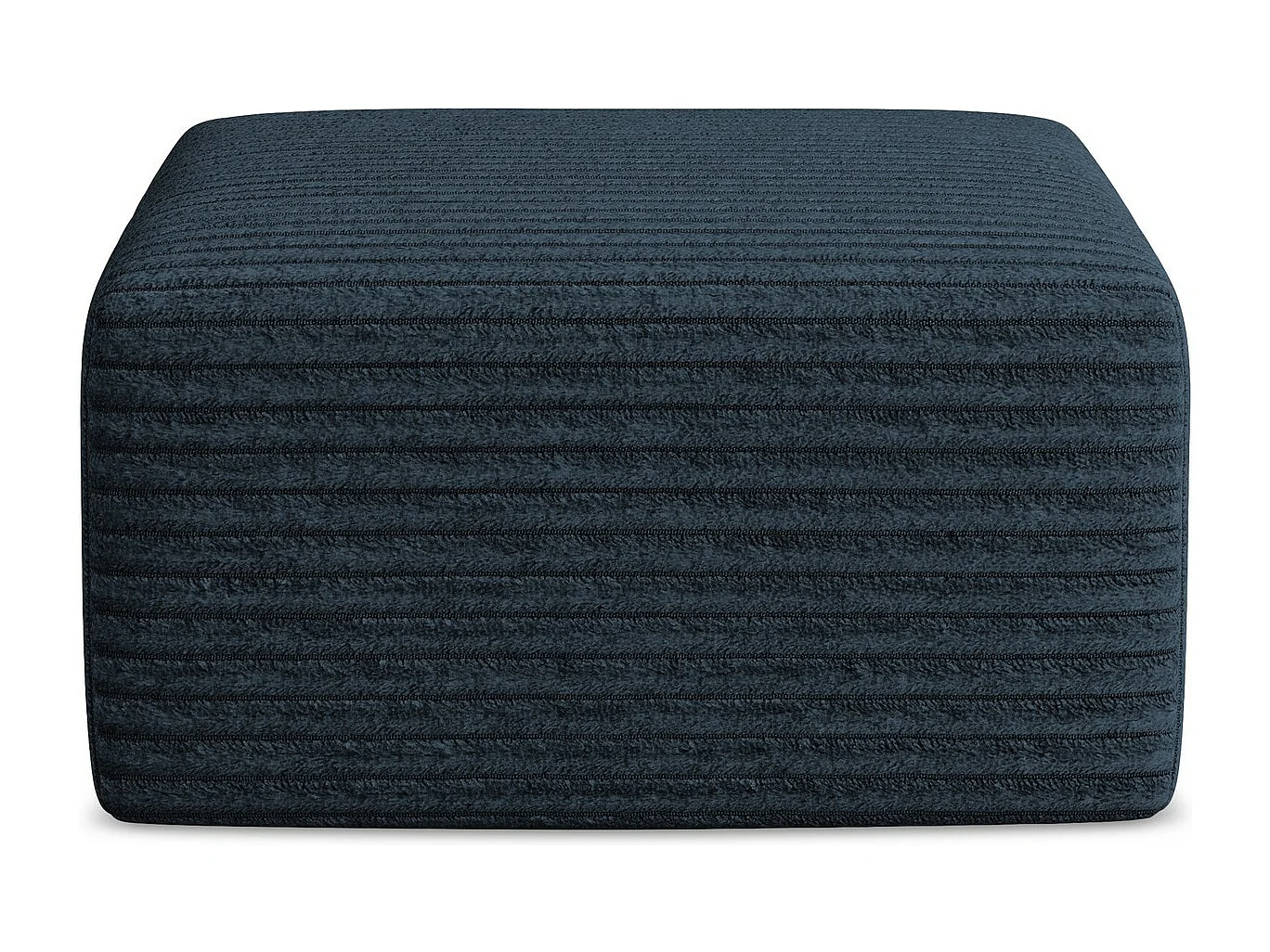 Puf de tela pana azul real - KELI