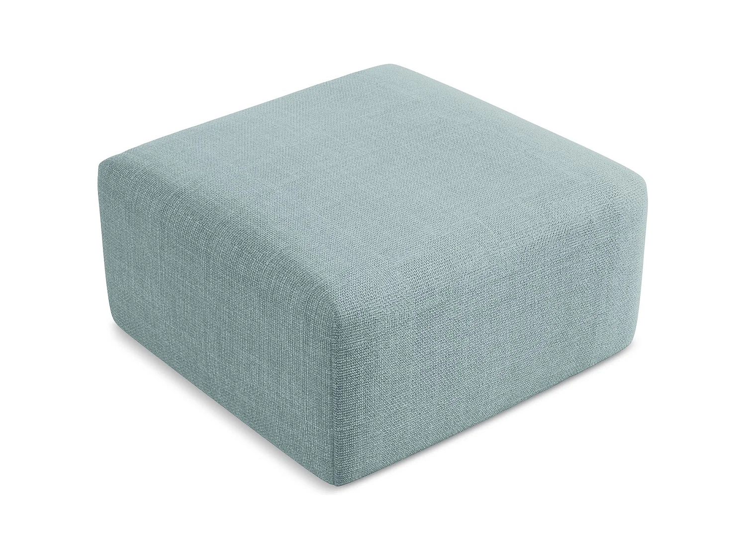 Pouf - Hocker - Strukturstoff - Jeans - KELI
