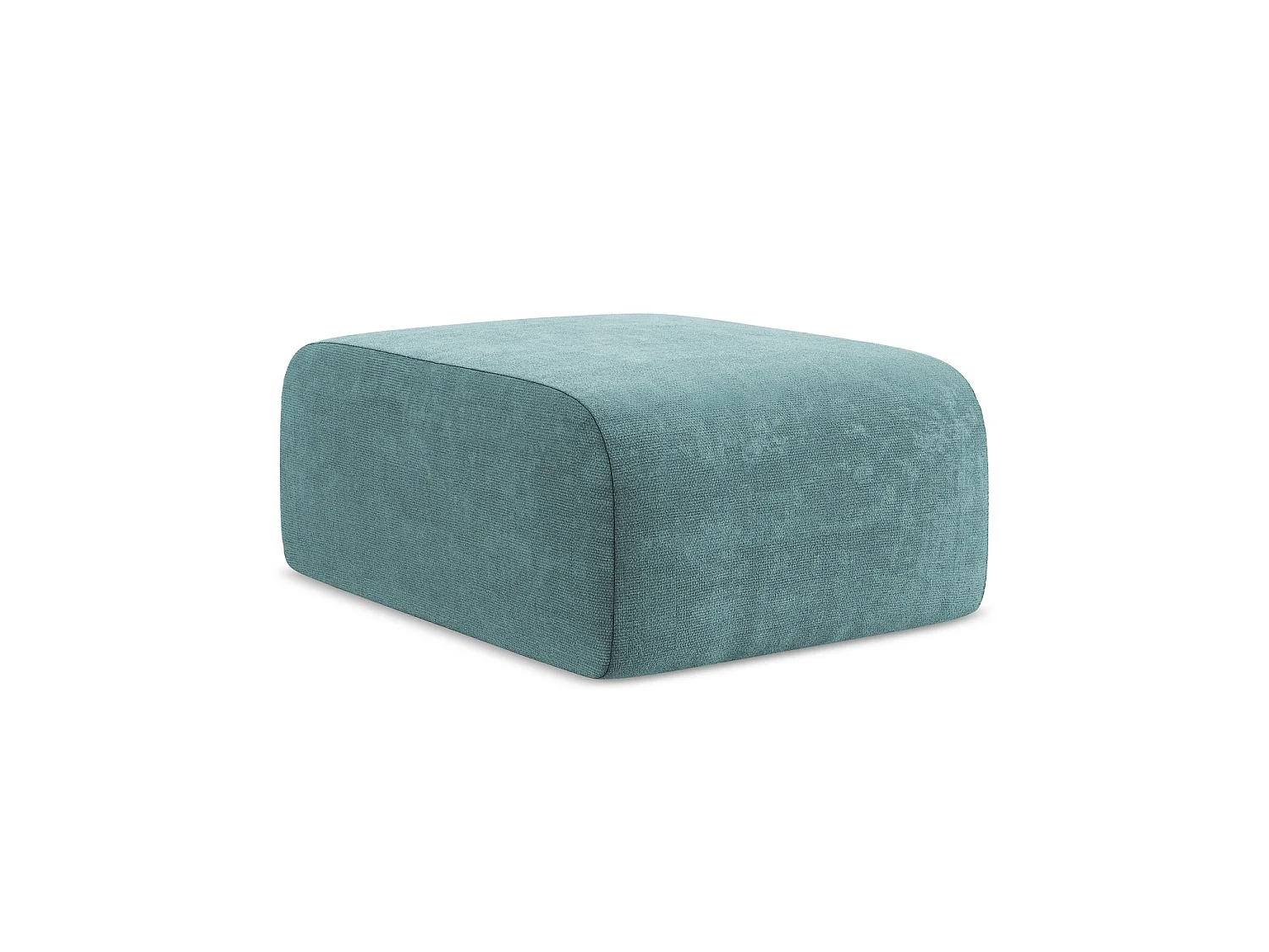 Poef van jeans chenille stof - CERVO