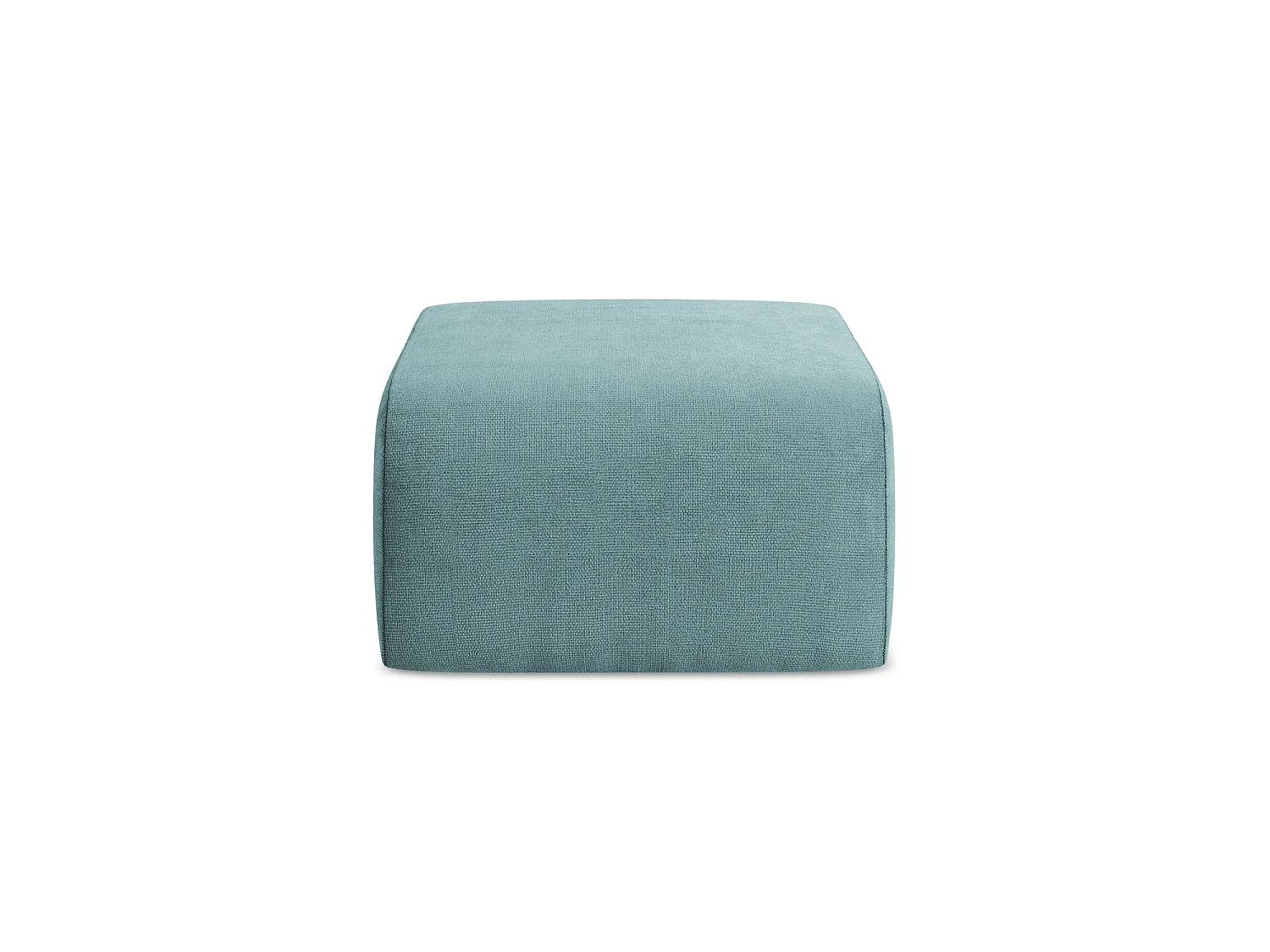 Poef van jeans chenille stof - CERVO