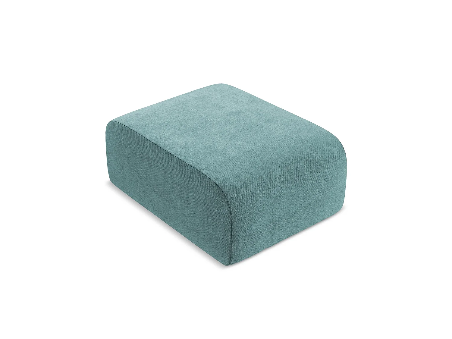 Poef van jeans chenille stof - CERVO