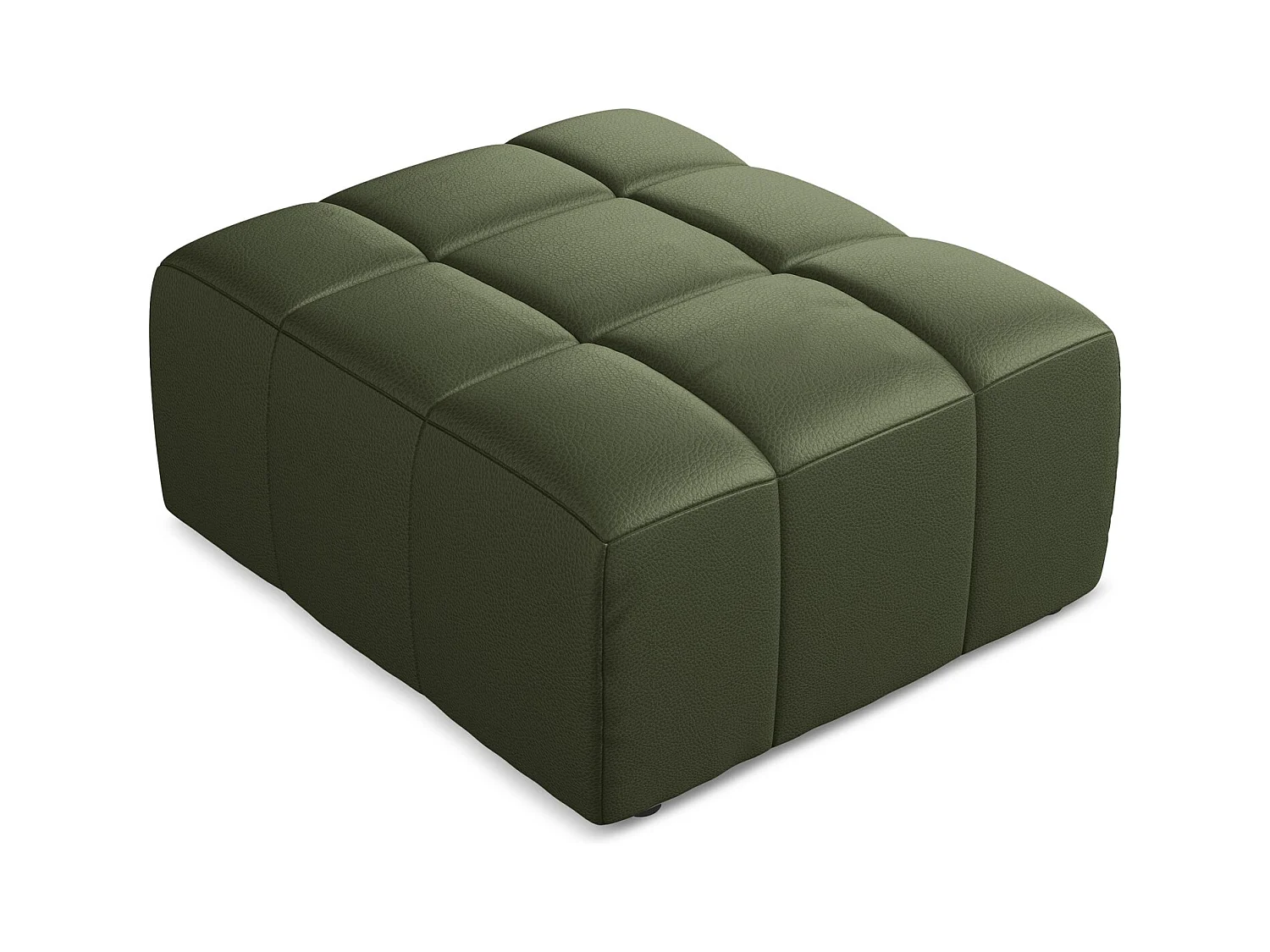 Poef van groente kunstleer - ALOHA