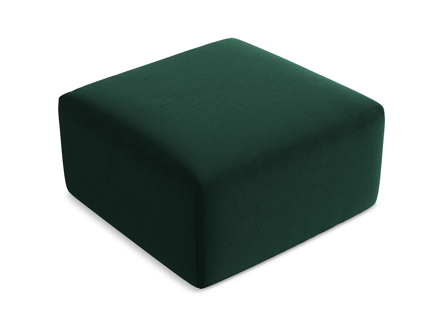 Pouf - Hocker - Samt - Flaschengrün - KELI