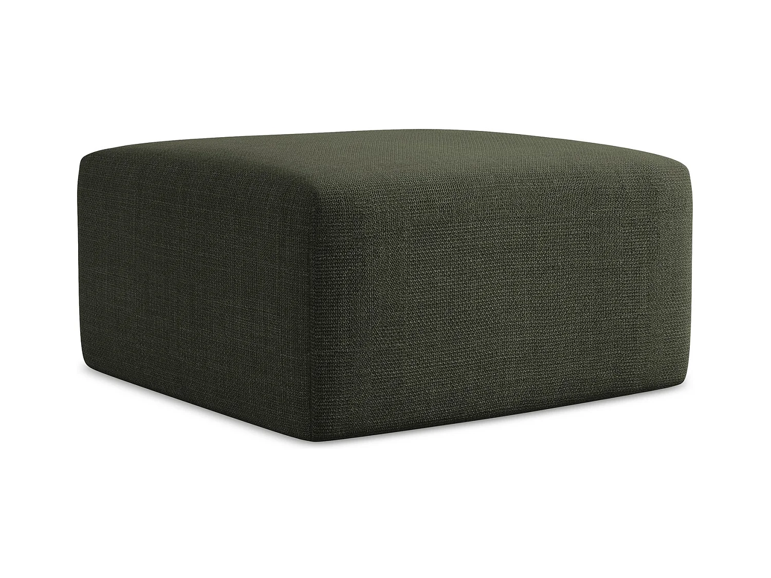 Pouf - Hocker - Strukturstoff - Olive - KELI