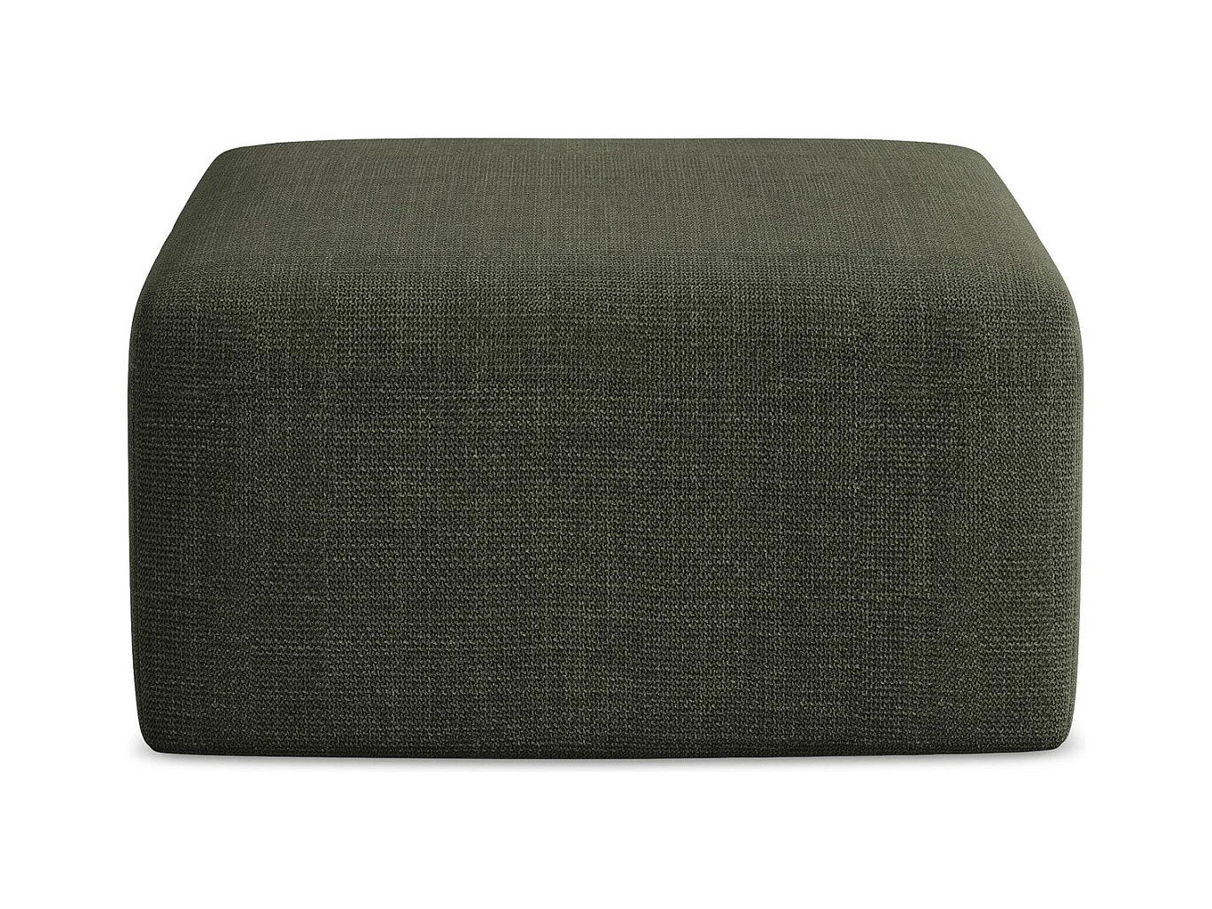 Pouf - Hocker - Strukturstoff - Olive - KELI