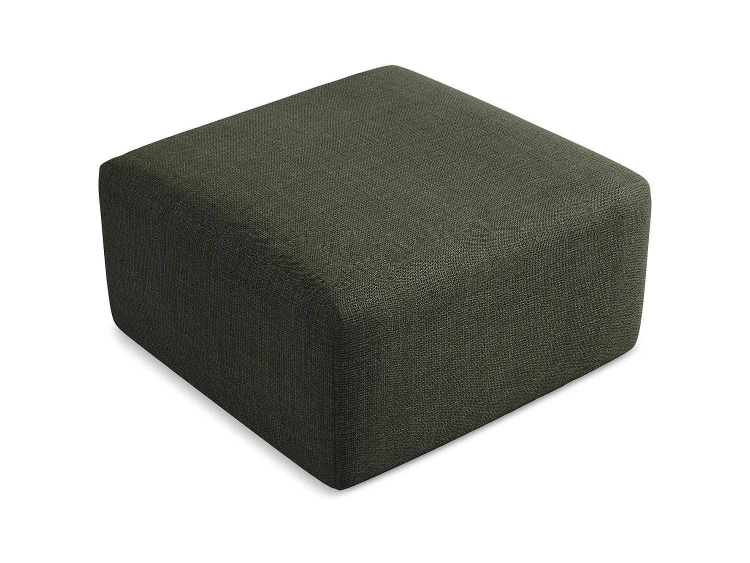 Pouf - Hocker - Strukturstoff - Olive - KELI