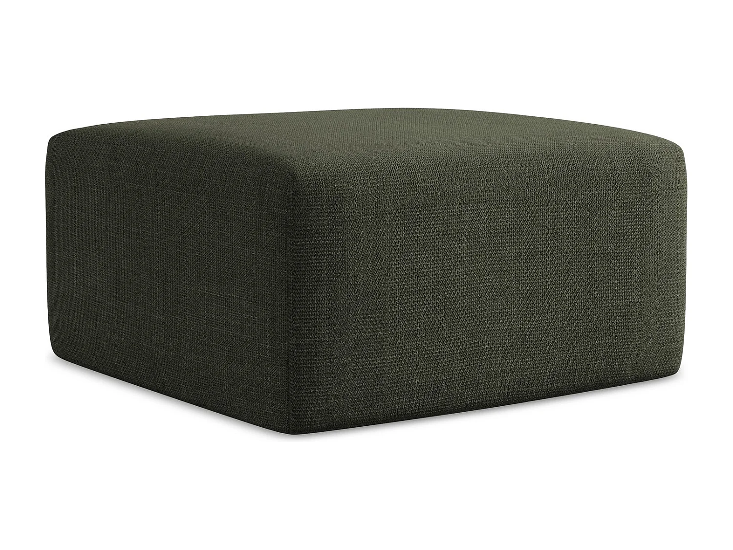Pouf - Hocker - Strukturstoff - Olive - KELI