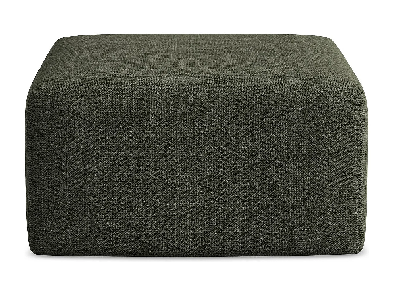 Pouf - Hocker - Strukturstoff - Olive - KELI