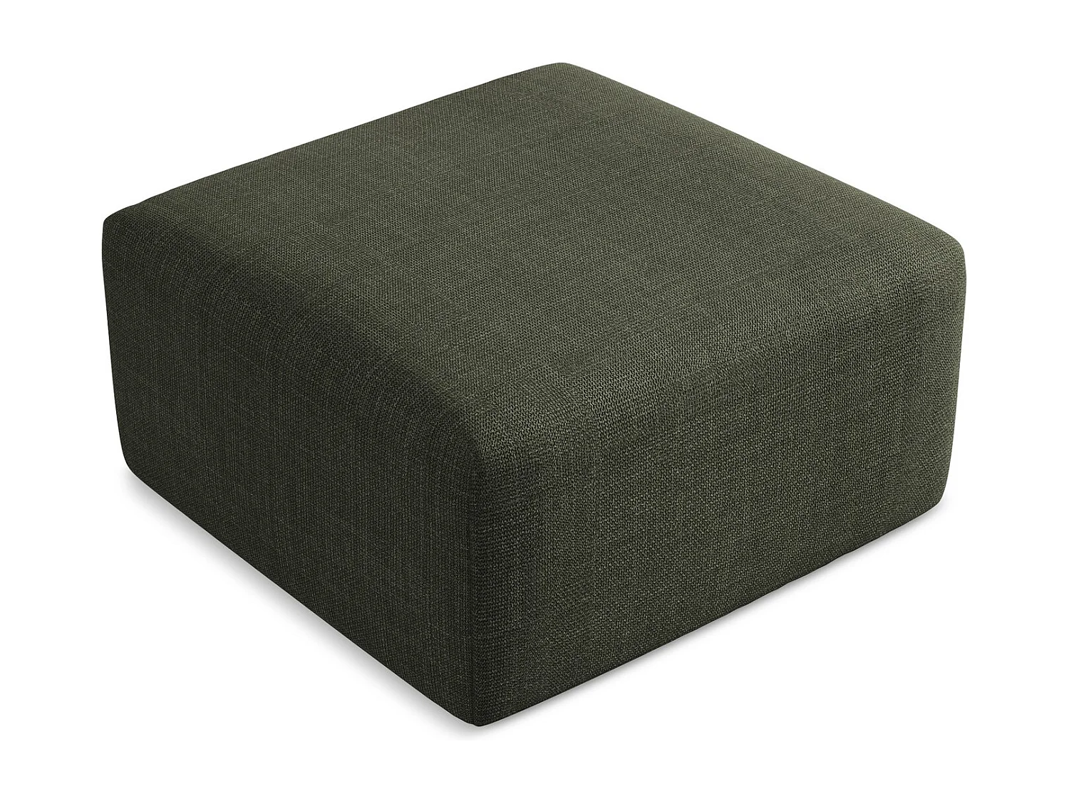 Pouf - Hocker - Strukturstoff - Olive - KELI