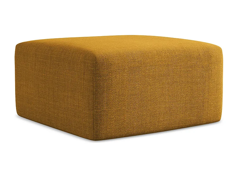 Pouf - Hocker - Strukturstoff - Senf - KELI