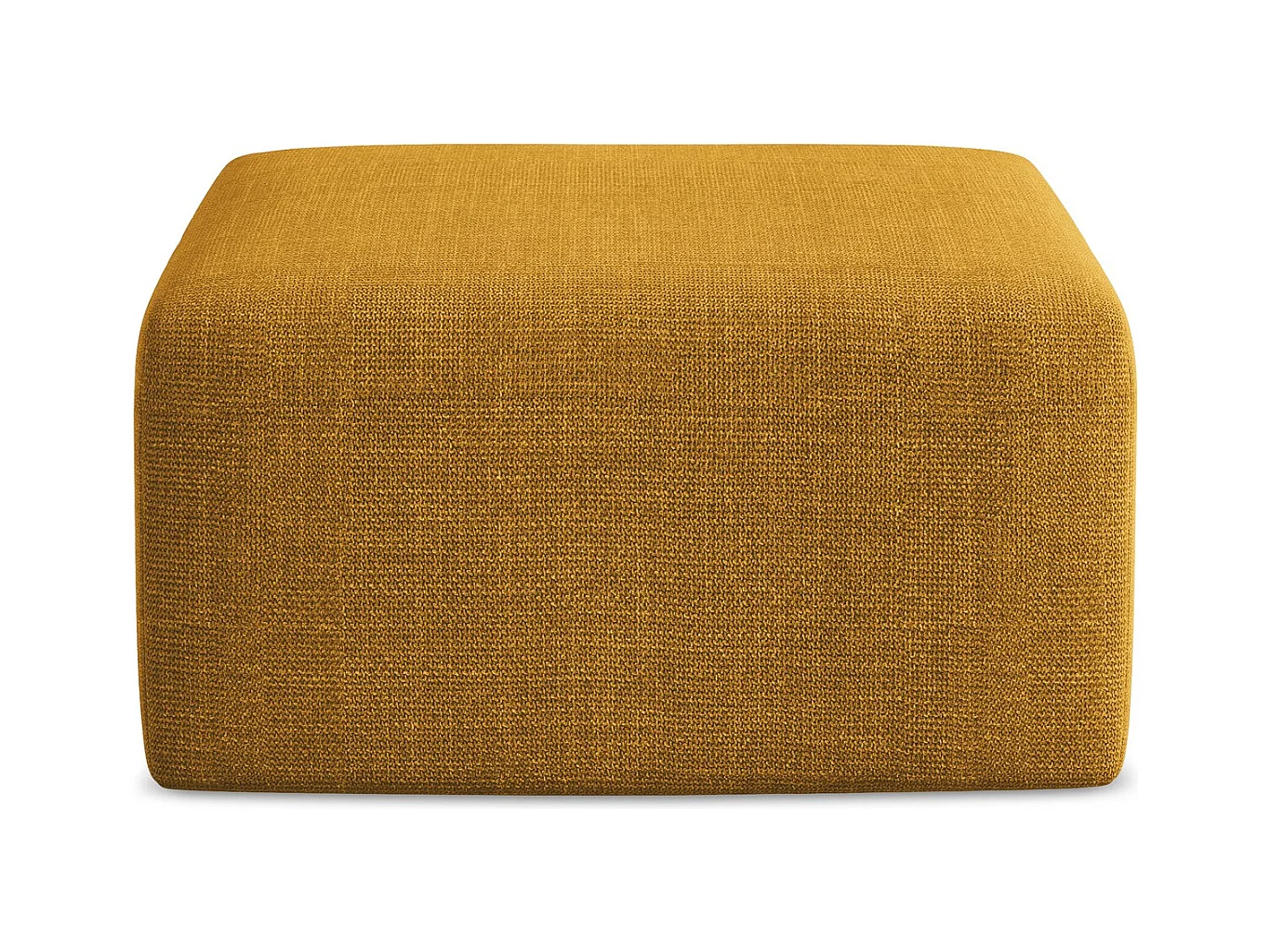 Pouf - Hocker - Strukturstoff - Senf - KELI