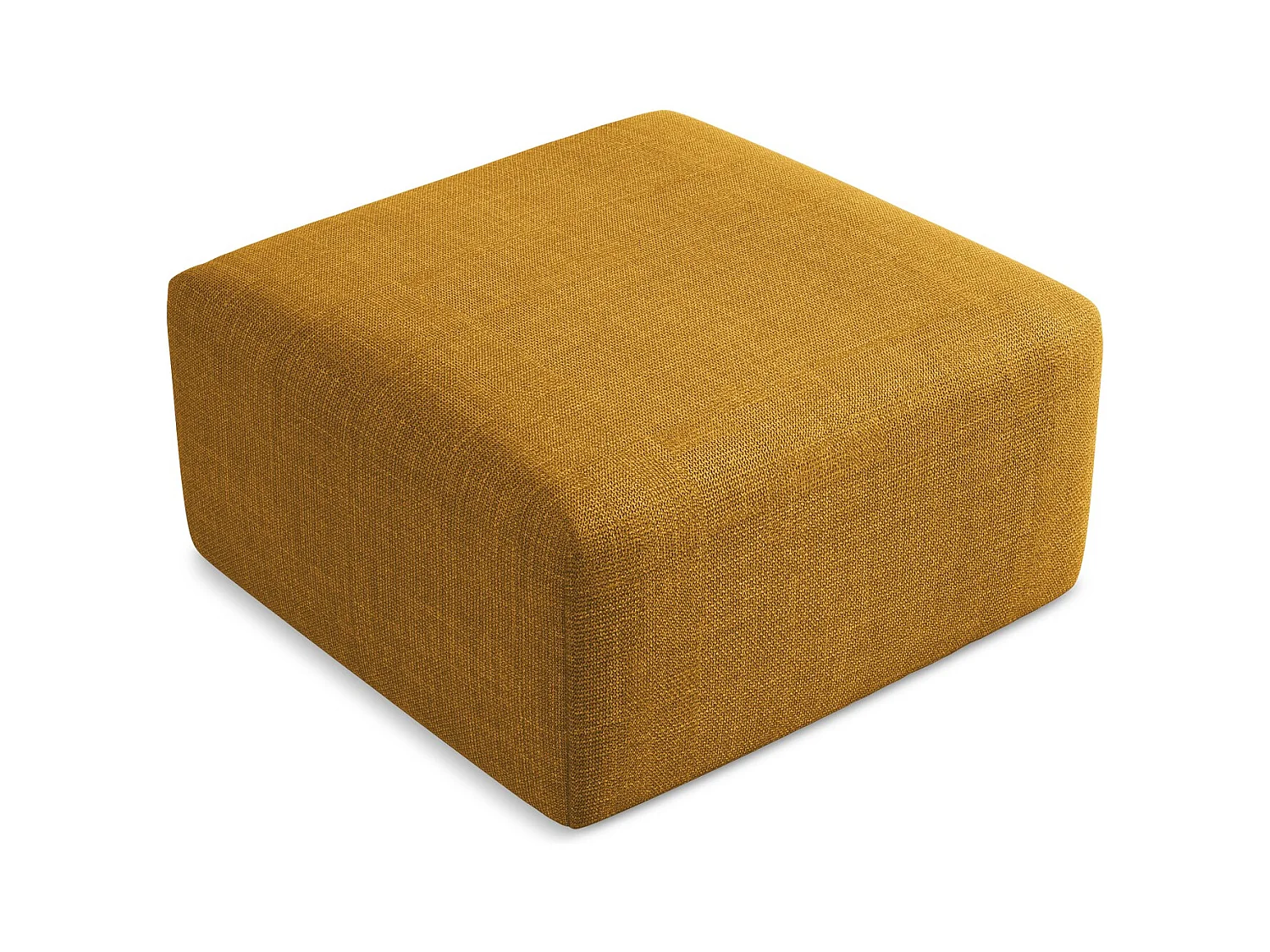 Pouf - Hocker - Strukturstoff - Senf - KELI