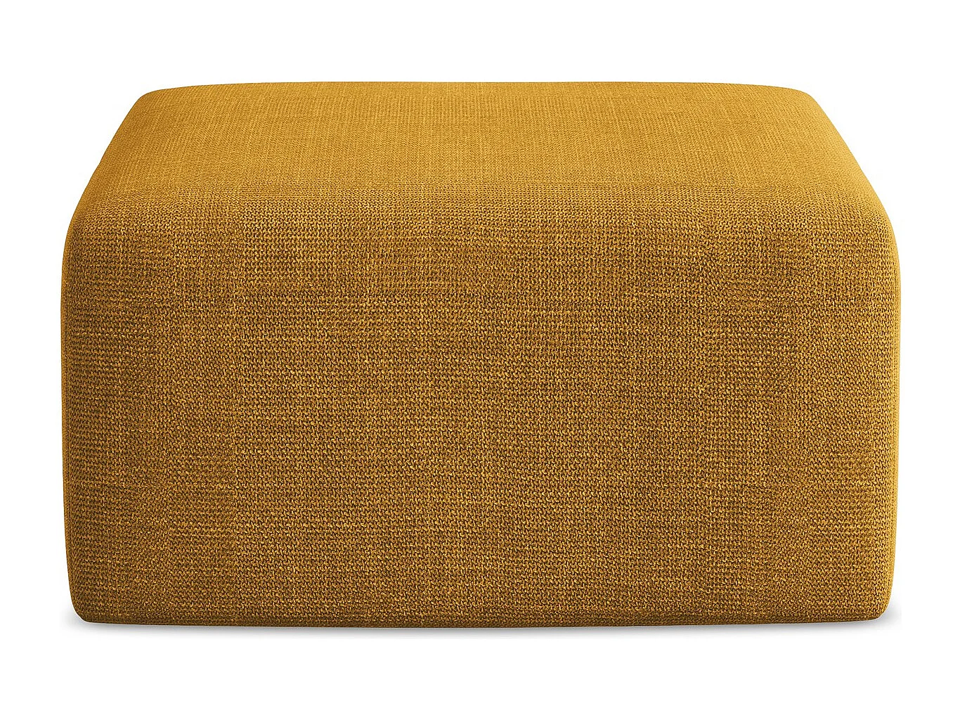 Pouf - Hocker - Strukturstoff - Senf - KELI