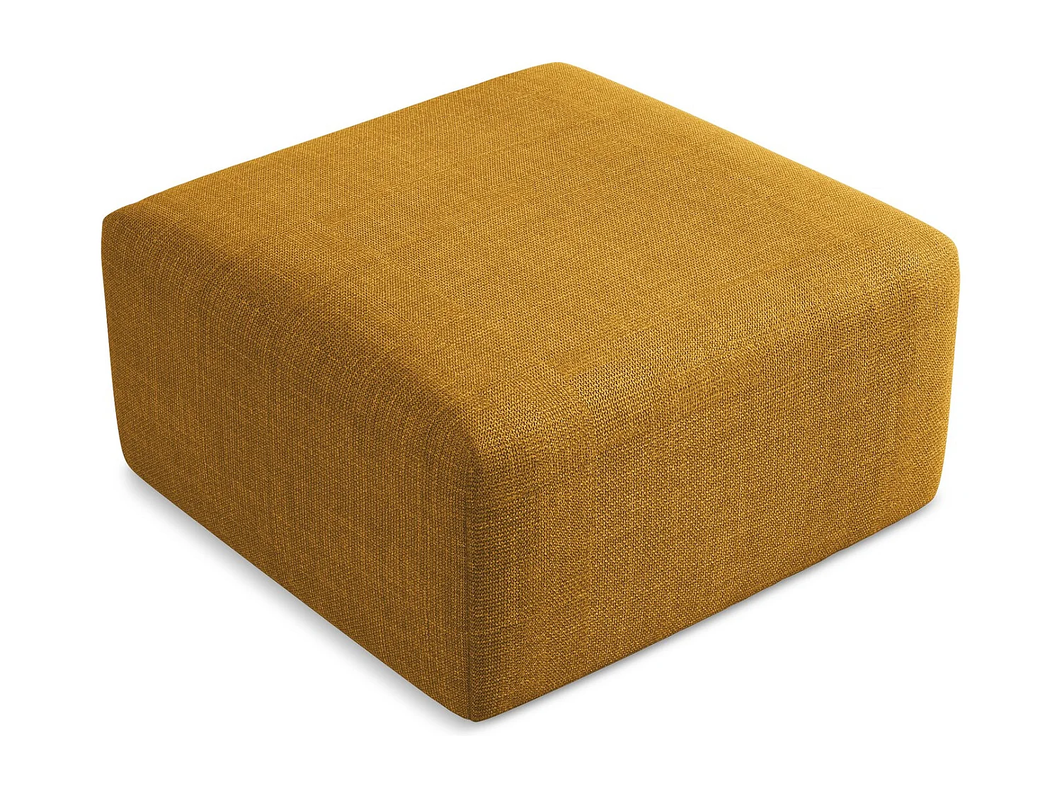 Pouf - Hocker - Strukturstoff - Senf - KELI