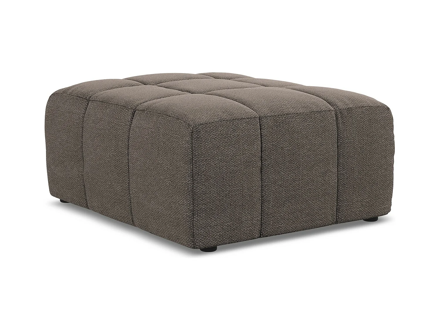 Pouf - Hocker - Bouclé - Schokolade - ALOHA