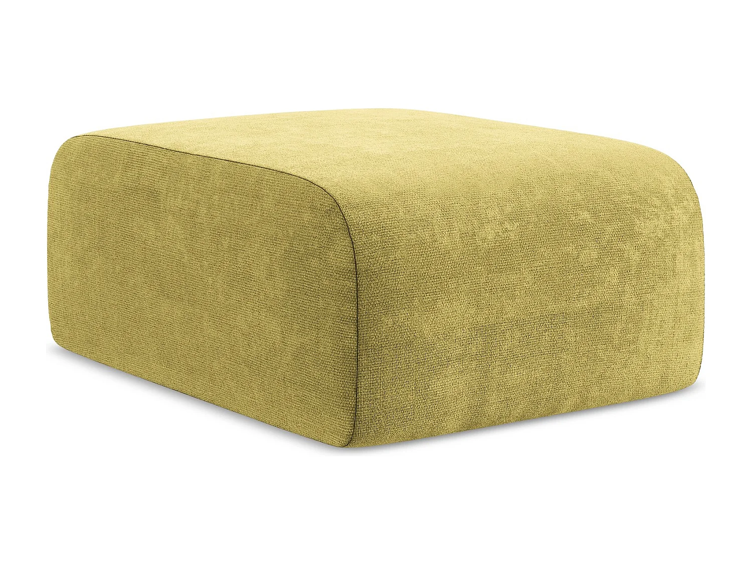 Pouf - Hocker - Chenille - Limettengrün - LANI