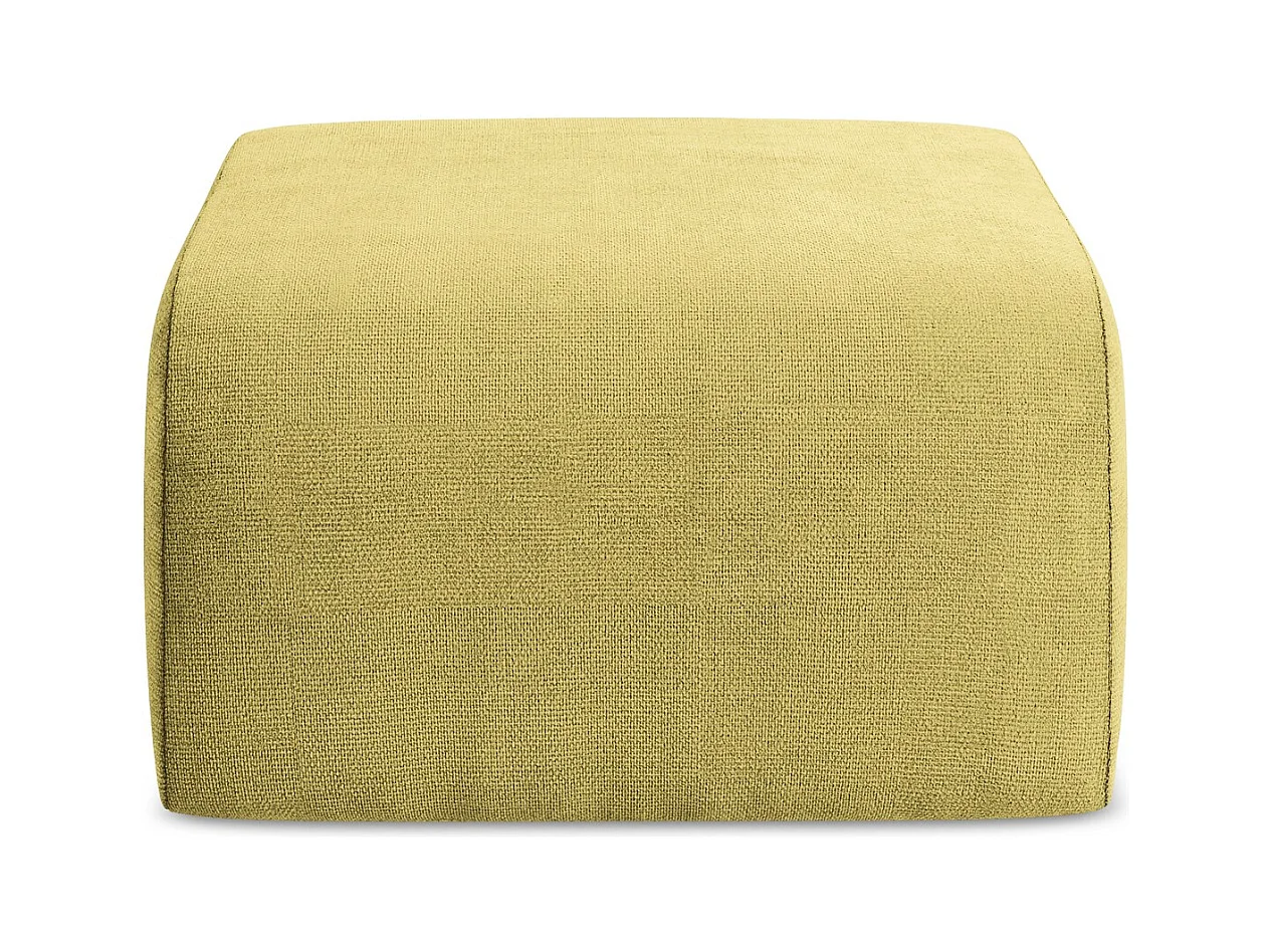 Pouf - Hocker - Chenille - Limettengrün - LANI