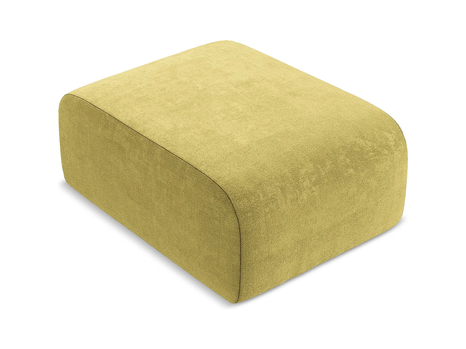 Pouf - Hocker - Chenille - Limettengrün - LANI