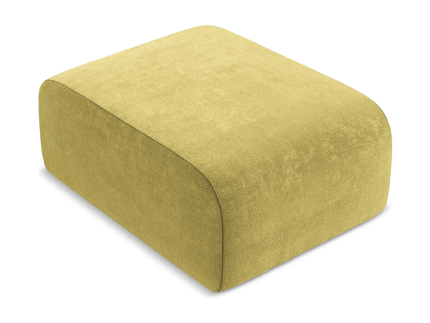 Pouf - Hocker - Chenille - Limettengrün - LANI