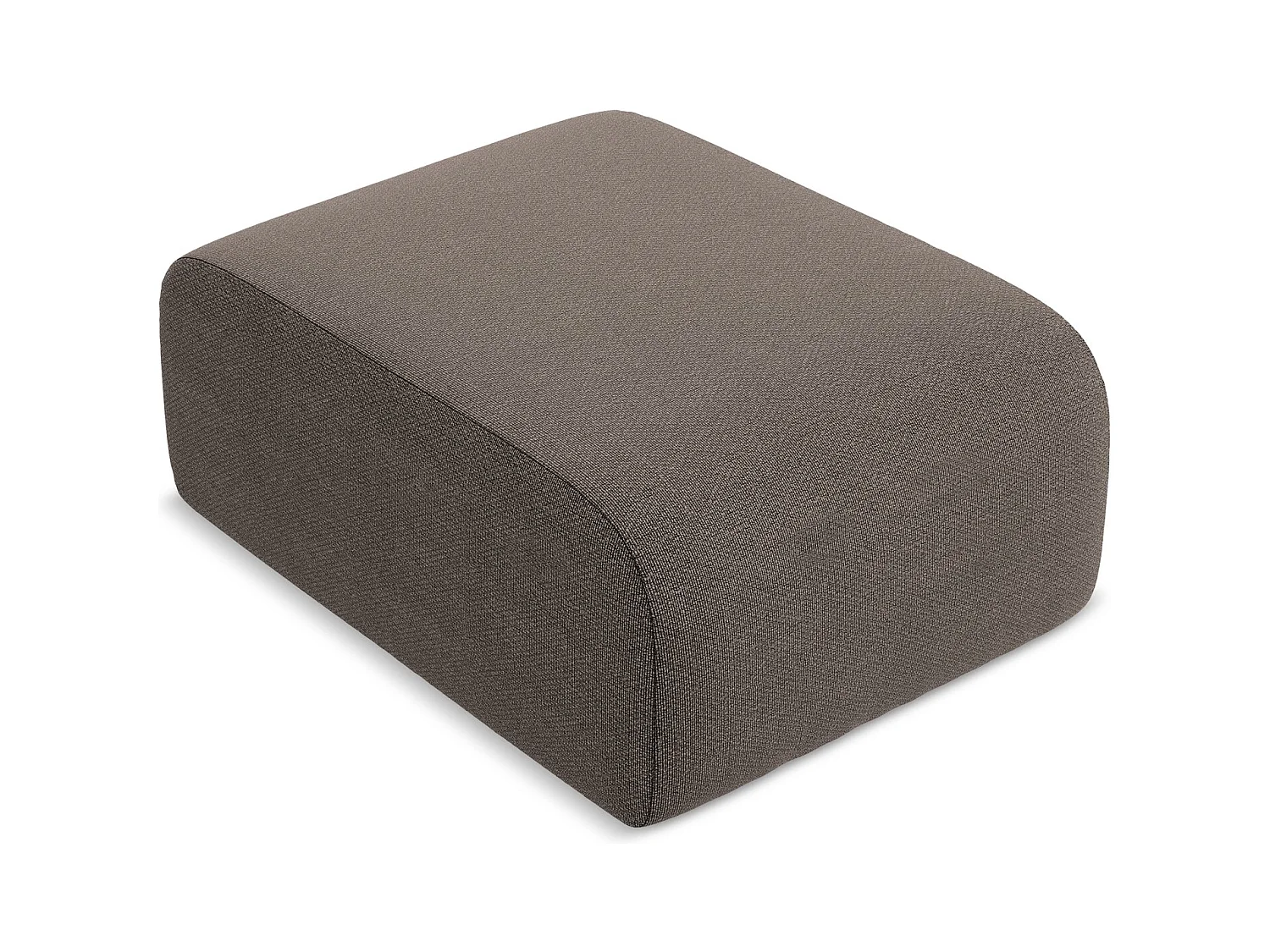 Poef van chocolade bouclé - LANI