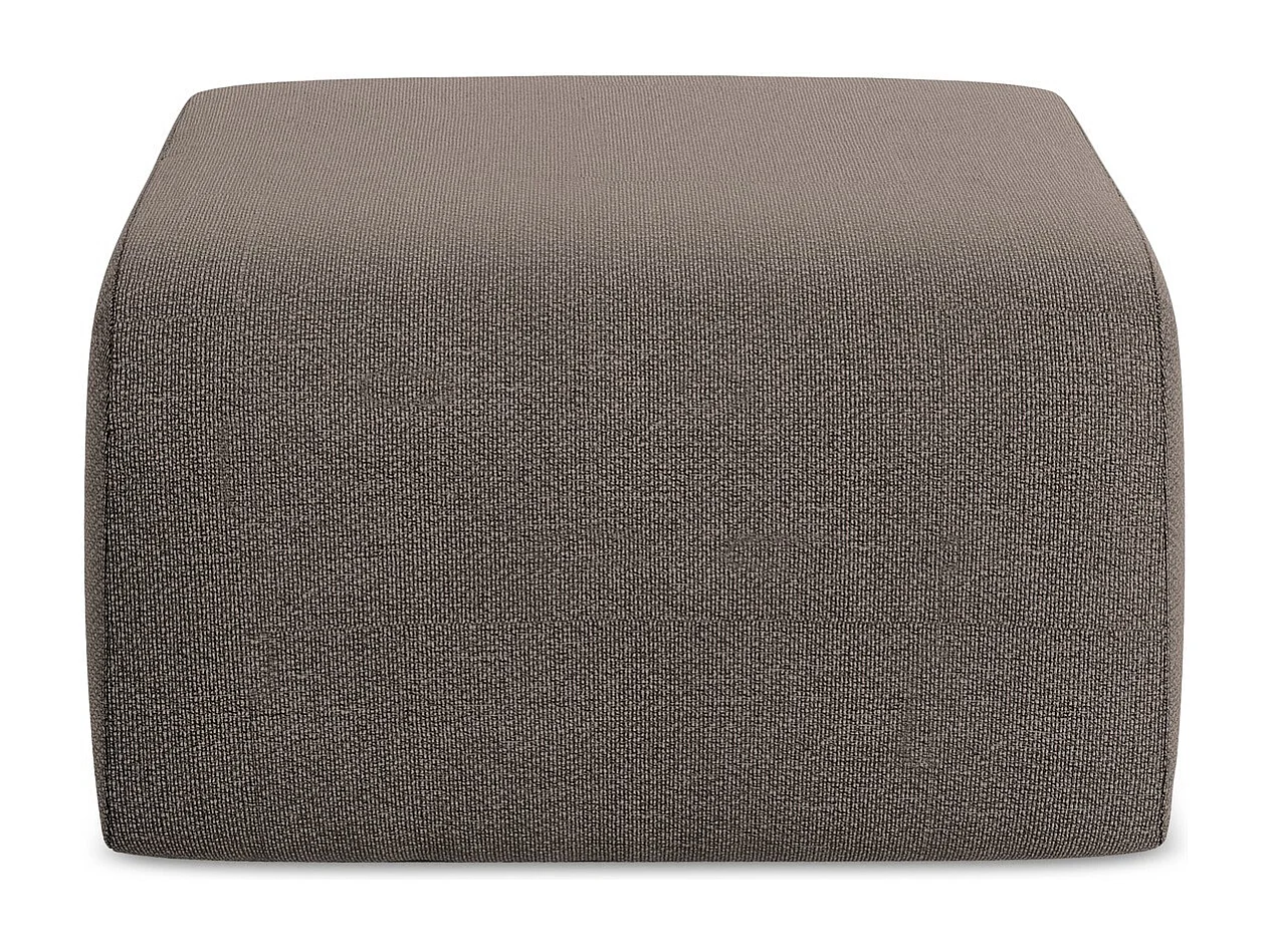 Pouf en tissu bouclette - choolat - LANI