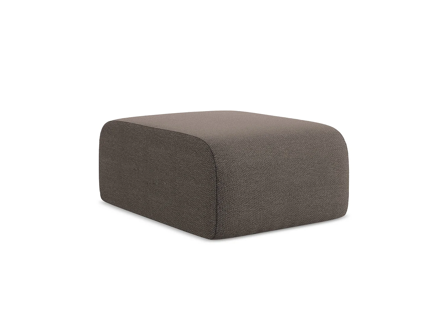 Poef van chocolade bouclé - CERVO