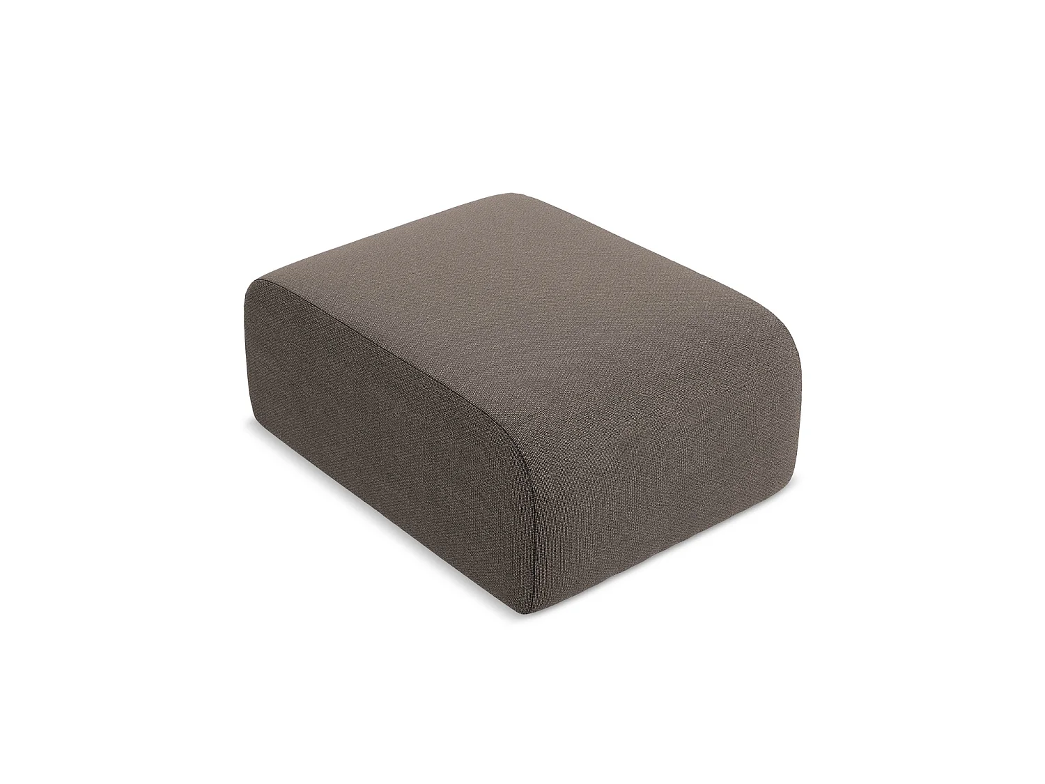 Poef van chocolade bouclé - CERVO