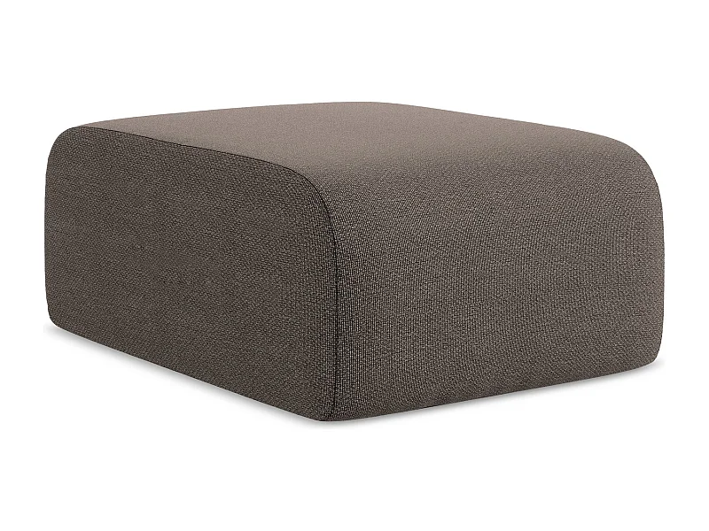 Pouf - Hocker - Bouclé - Schokolade - LANI
