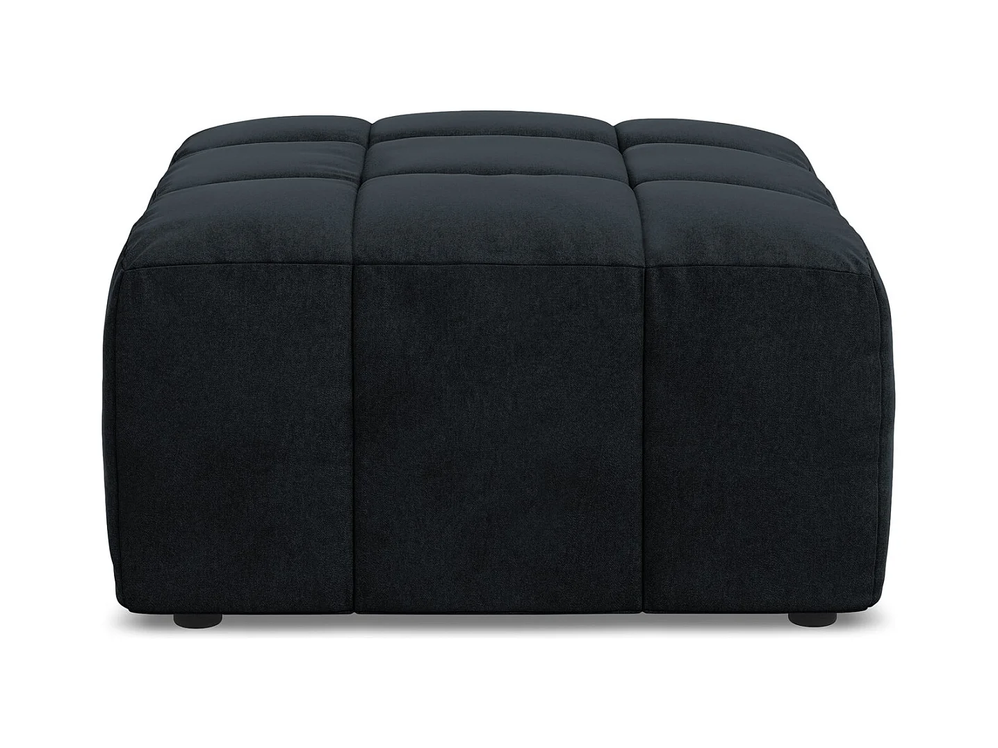 Puf de terciopelo azul real - ALOHA