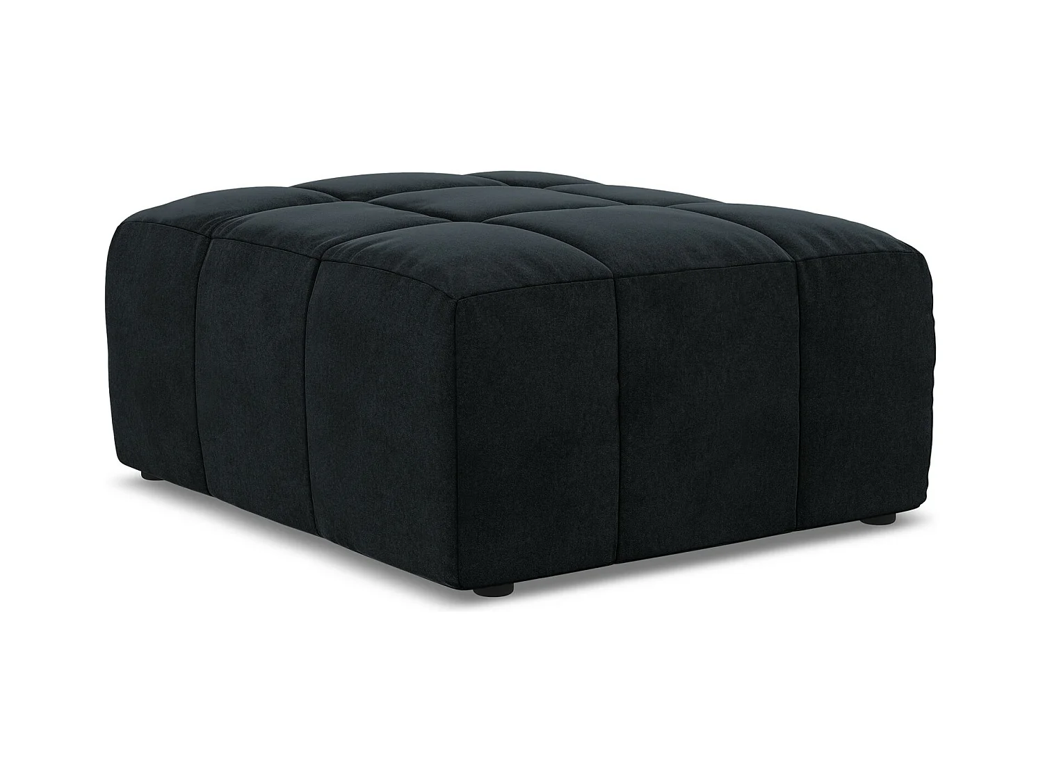Pouf en velours - bleu royal - ALOHA