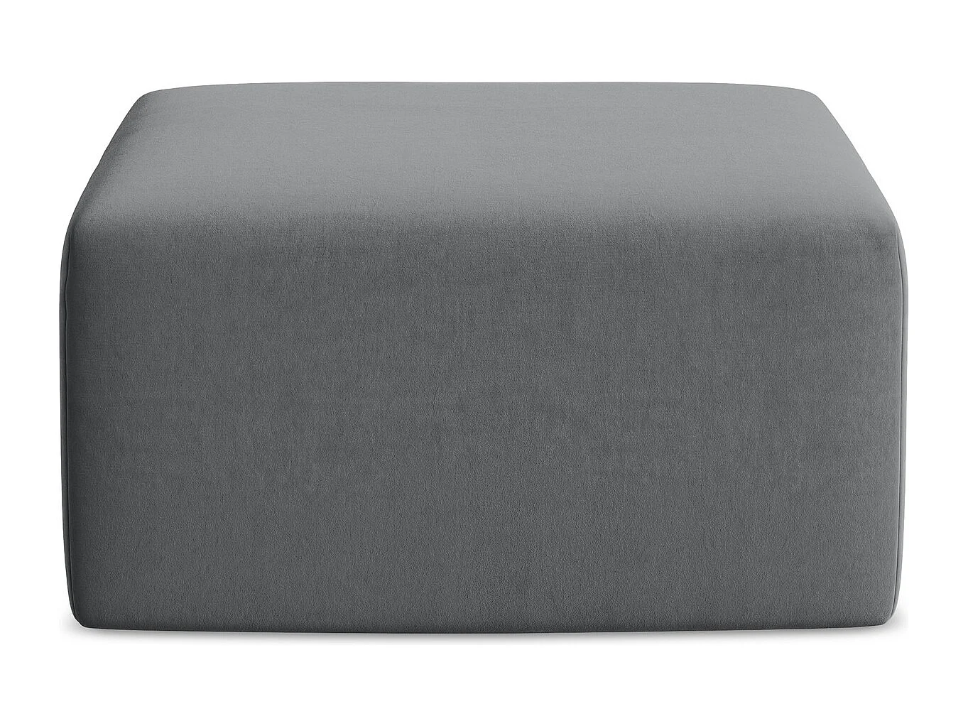 Poef van staal velours - KELI