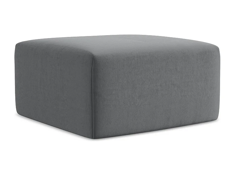 Pouf en velours - acier - KELI