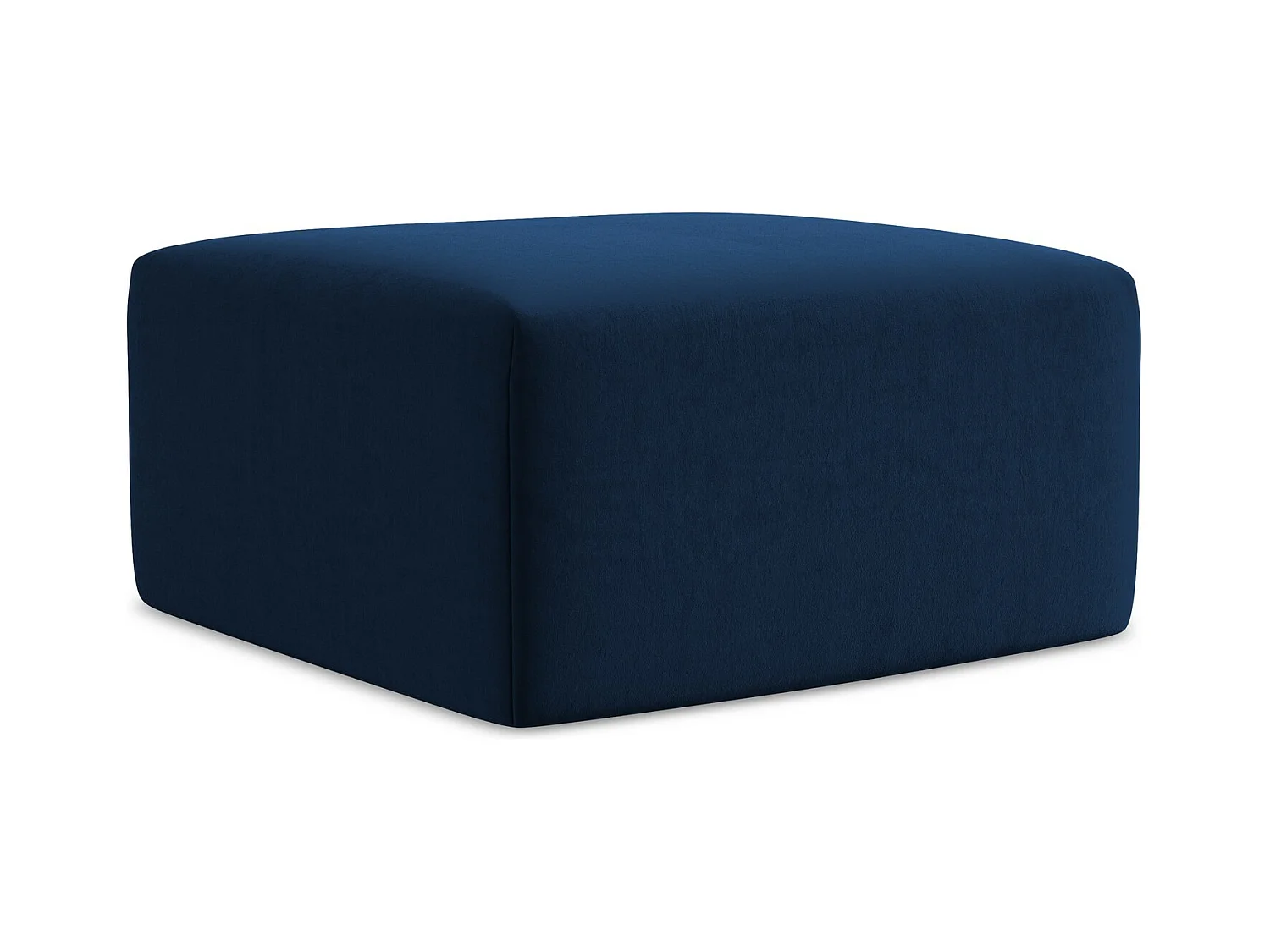 Pouf en velours - bleu royal - KELI