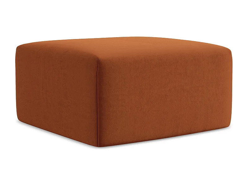 Pouf - Hocker - Samt - Terrakotta - KELI
