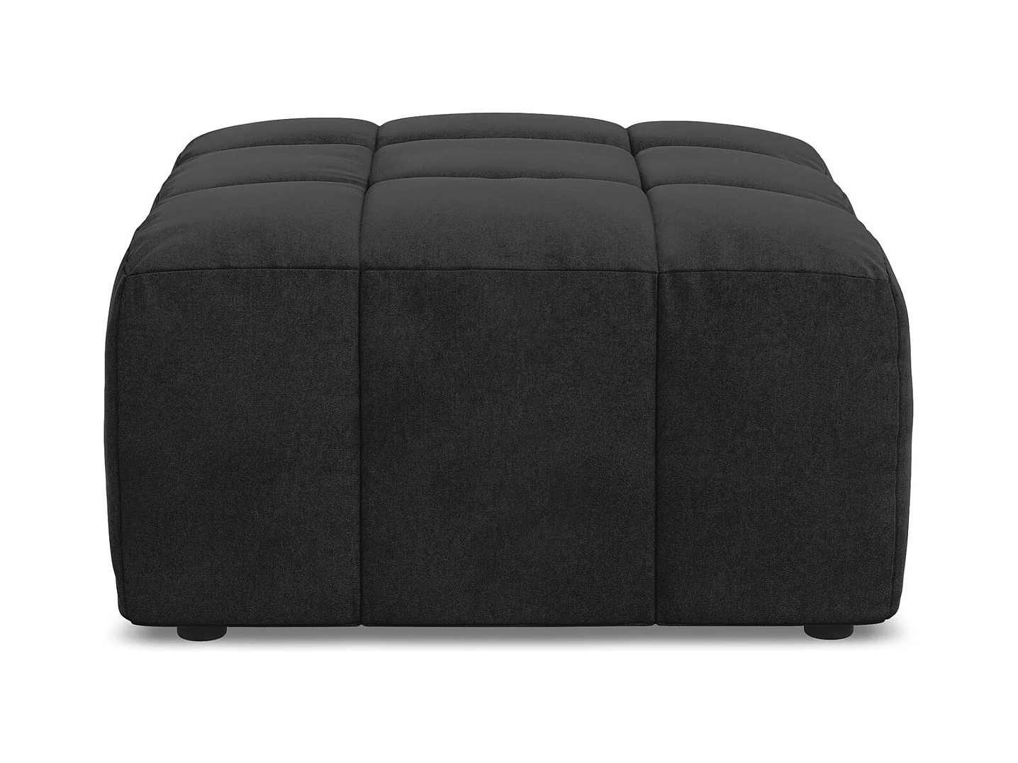 Poef van zwart velours - ALOHA