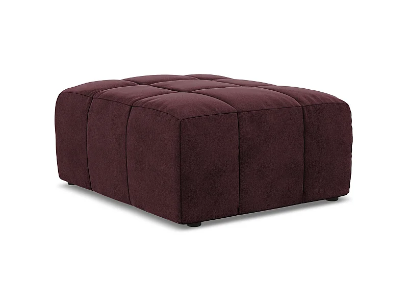 Pouf - Hocker - Samt - Burgund - ALOHA