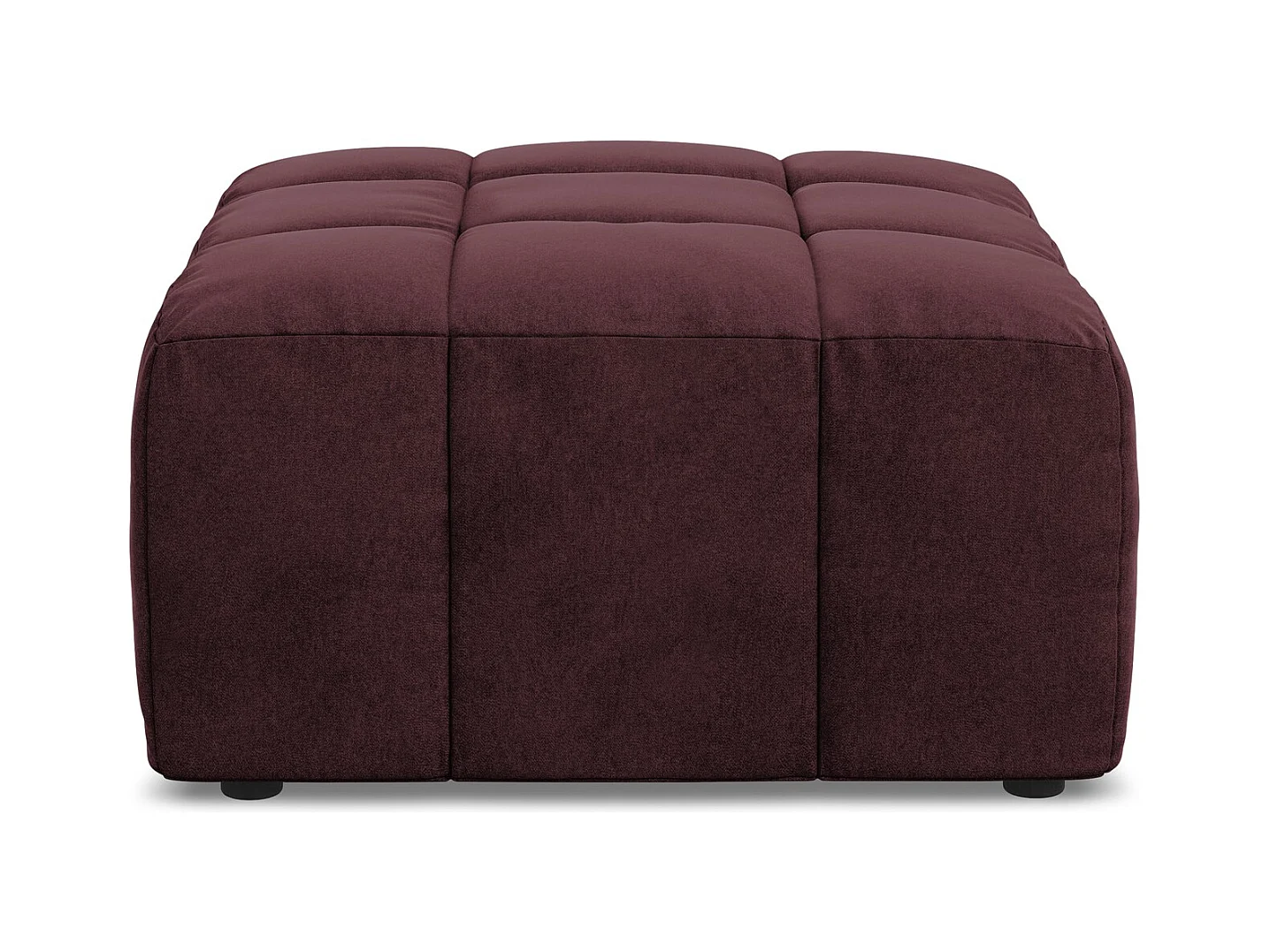 Poef van bourgondië velours - ALOHA