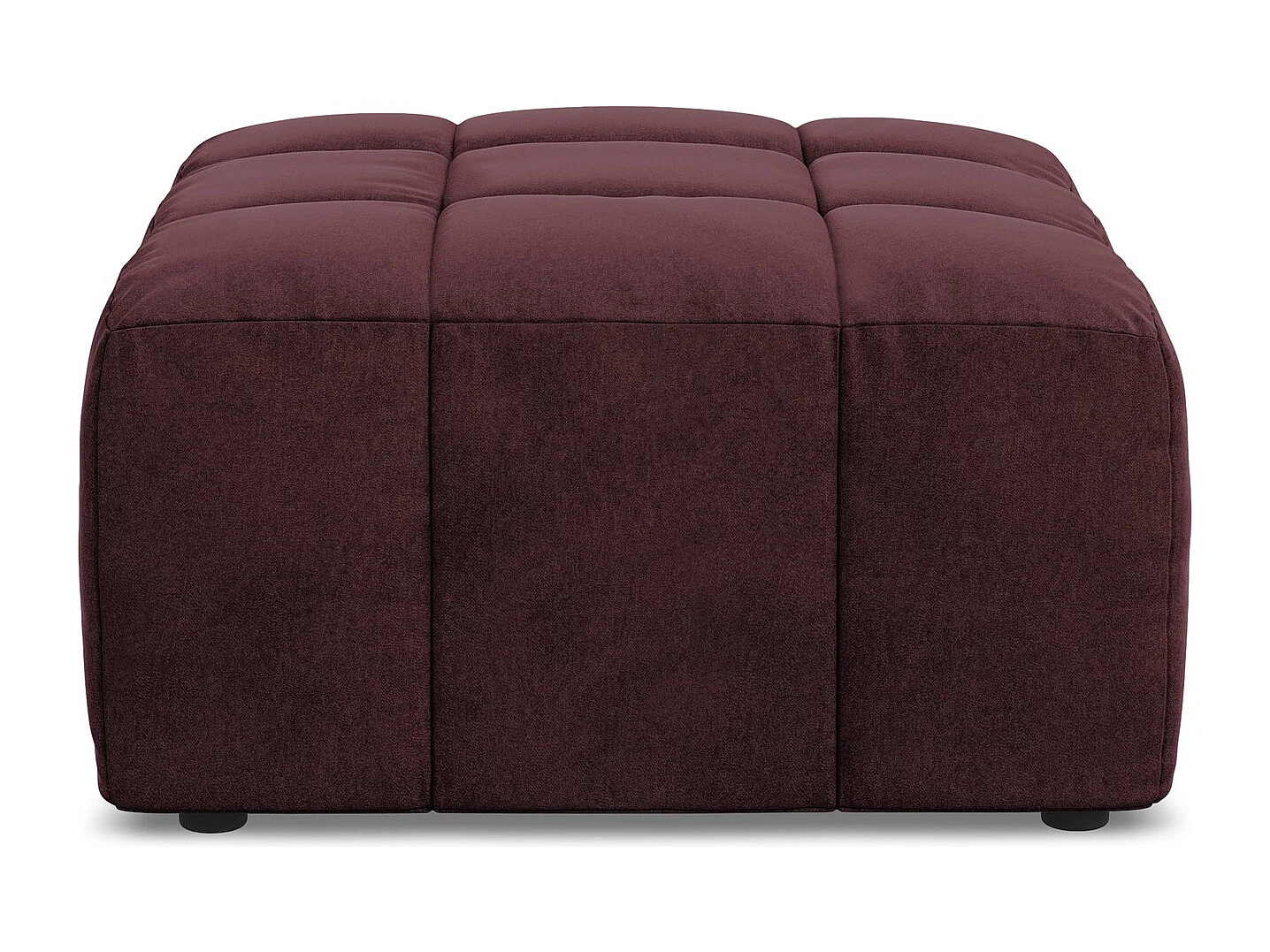 Pouf en velours - bourgogne - ALOHA