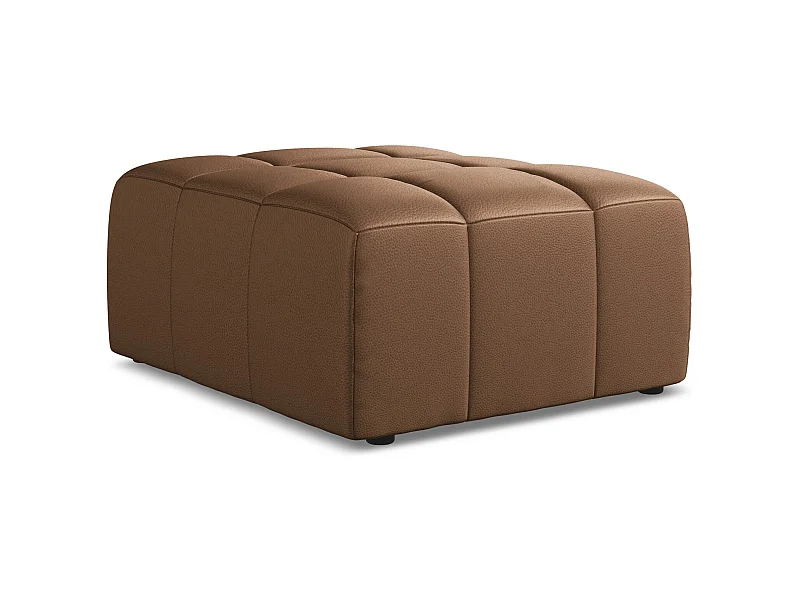 Pouf - Hocker - Kunstleder - Schokolade - ALOHA