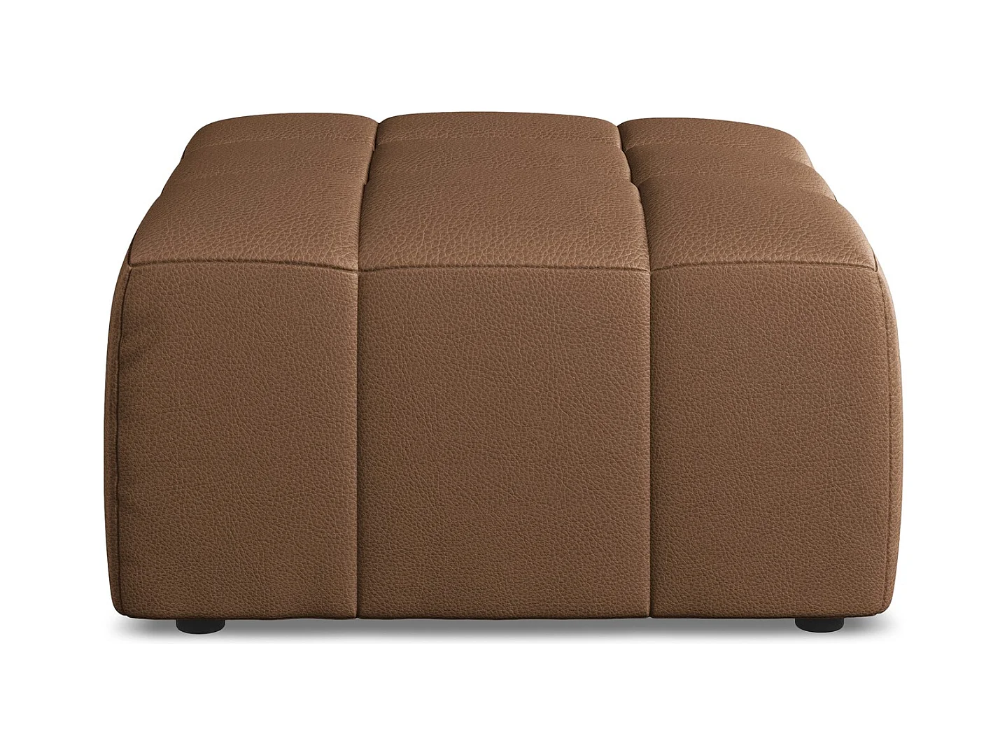 Poef van chocolade kunstleer - ALOHA