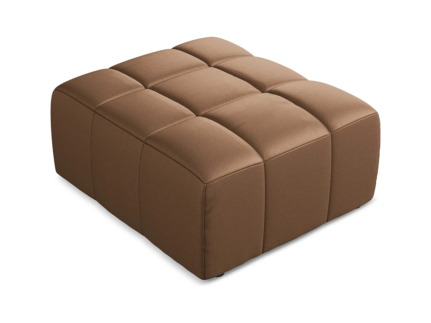 Poef van chocolade kunstleer - ALOHA